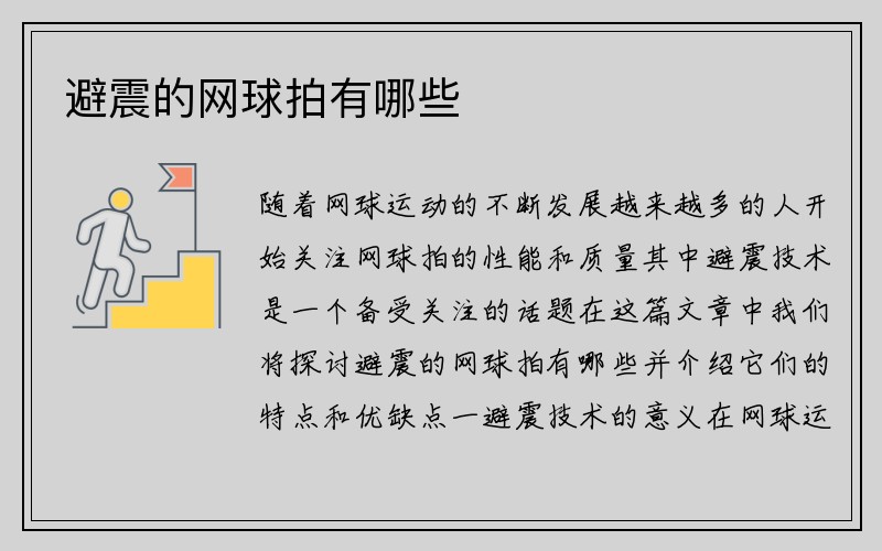 避震的网球拍有哪些